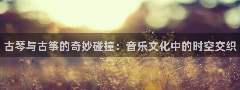 k8凯发是做什么的：古琴与古筝的奇妙碰撞：音乐文化中的时空交